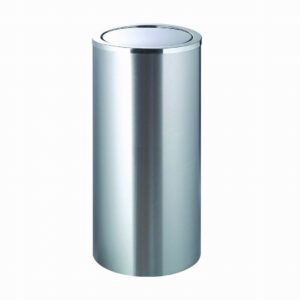 Flip top bin 24L brushed stainless steel