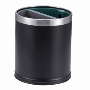 Bedroom bin recycling compartment black