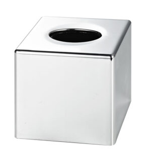 Devon cube Tissue Box Cover - Chrome